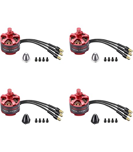 Moteur Brushless CRM2413 1300KV - Pour Modélisme RC, Métal, Avec Hélices
