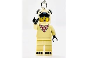 LEGO Porte-clés avec figurine de bouledogue français - 854158