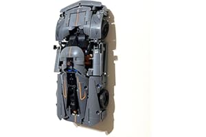 3Dudes & Dad Support mural compatible avec LEGO® Technic Koenigsegg Jesko Absolut Grey Hypercar – Crochet de rangement personnalisé pour ensemble 42173 – Plastique imprimé 3D – Fourni avec matériel de