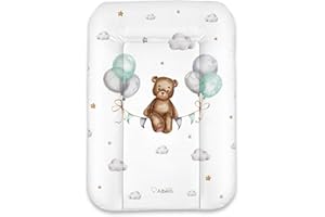 ALBERO MIO Matelas à langer lavable 50 x 70 cm - Pour bébé - Avec film PVC - Certifié Öko-Tex - Rêveur