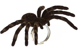 Miniblings duży pająk ptasznik pierścień - duży ptasznik pająk - ręcznie robiona biżuteria modna I pierścień z motywem I regulowany rozmiar uniwersalny