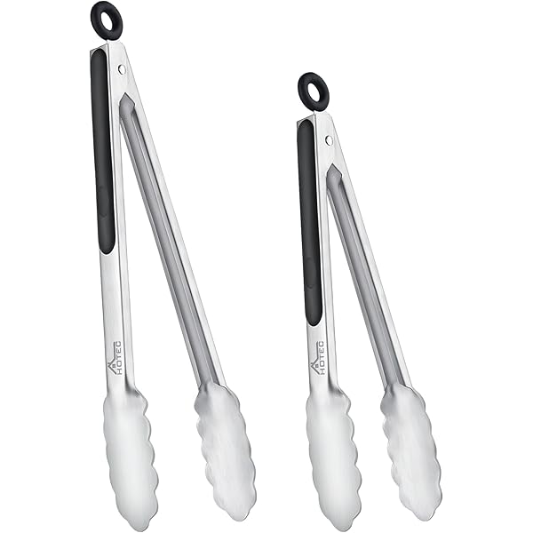 Set 2 Pinze Da Chef 30.5 Cm In Acciaio Inossidabile - Professionali Per Cucina, Barbecue, Carne E Forno - Foto 13