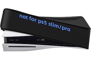 Wigearss Housse Anti-Poussière Housse de Protection Anti-Rayures Étanche pour PS5(Pas pour PS5 Slim/PS5 Pro)
