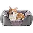 JOEJOY Pet Sofa Bed Small Dog Bed Soft Rabbit Fluff, Dog Cat Bed Small with Appearance Design of Small Corn Kernels, Washable Dog Bed for Dogs/Puppies/Cats/Kittens, 51x48x16cm
