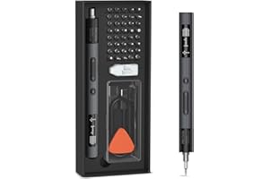 Ankilo Precision Power wkrętarka precyzyjna, 50 w 1, mini wkrętarka elektryczna z 40 bitami, ładowalna wkrętarka akumulatorowa ze światłem LED, do telefonu,
