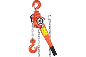 BananaB Kettenzug 6m 3000KG Hebelzug Ratschenzug Flaschenzug Kettenzug Kran Kette Hebezug Hebel Seilzug Kran 3Ton (6m)