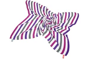 Cuski Great Swandoodle Bamboo Muslin Blanket XL (Happy Stripes Purple)