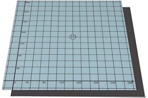 SOOWAY Flex Magnetic Zweischichtdruck Hot Bed Sticker Build Surface Tape für 3D-Drucker Build Platform HotBed Kompatibel mit CR 10 10S (310x310 mm)