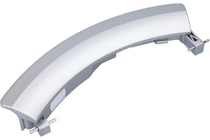 DL-pro Door Handle for Siemens iQ700 iQ500 VarioPerfect S16 S14 00751789 751789 Door Opener Window Handle Silver with Axles for Washing Machine Front Loader