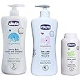 Chicco Baby Lotion 500ml,Baby Shampoo500ml,Baby Powder 150g Combo Pack