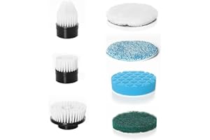 MIXC Lot de 7 têtes de brosse pour brosse de nettoyage électrique, brosse de nettoyage interchangeable