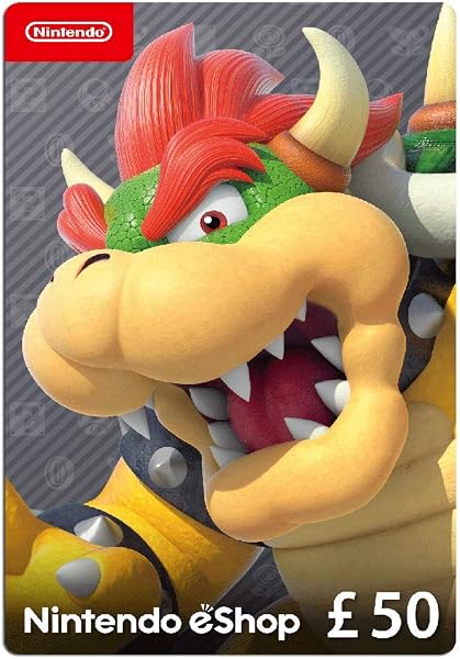Nintendo eShop Card | 50 GBP voucher | Download Code | UK only | Switch - 1