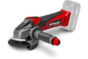 Einhell Sladdlösa vinkelslipen TE-AG 18/115 Li-Solo Power X-Change (18 V, 115 mm skivdiameter, 28 mm kapdjup, mjukstart, utan kapskiva, utan batteri)