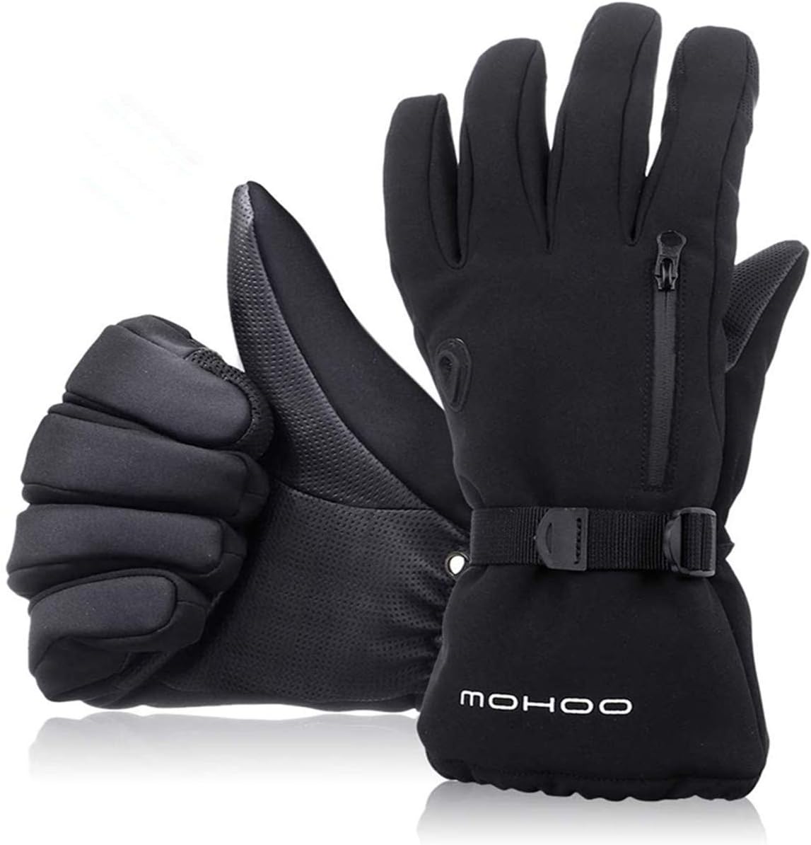 MOHOO Winter Gloves Men Women Ski Gloves Waterproof Cycling Gloves Touchscreen Sports Gloves Thermal Warm and Breathable for Snow Outdoor Motorcycling Cycling Hiking
