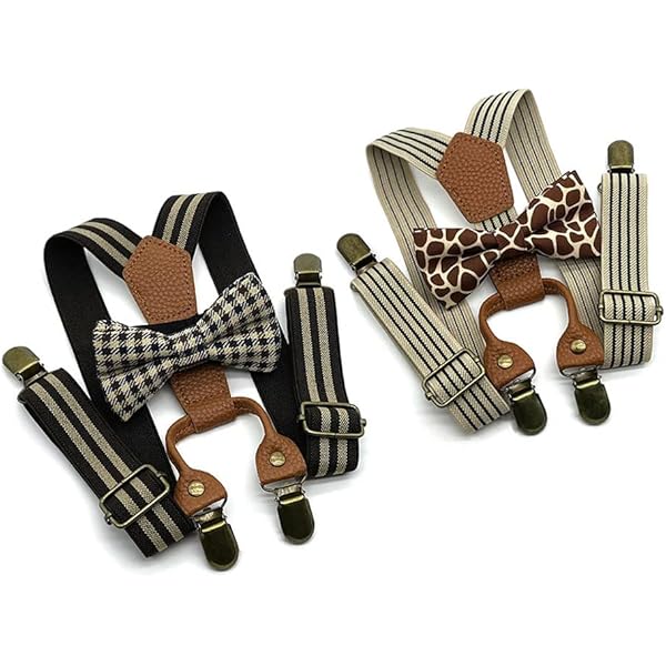 Set Bretelle E Papillon Per Bambini - Con Cappello, Regolabile, Per Occasioni Speciali