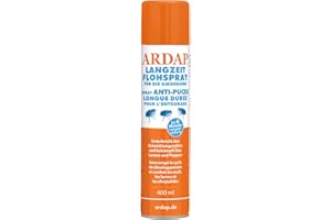 ARDAP Spray anti puces 400ml - A utiliser à la maison et dans l'élevage d'animaux - Spray anti-punaises de lit - Combat les œufs, les larves et les nymphes - Protection contre les punaises de lit