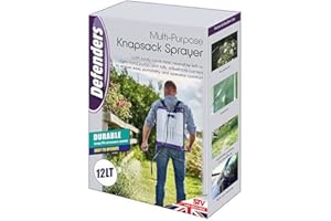 STV INTERNATIONAL Defenders Knapsack Multi-Purpose Pressure Sprayer Backpack – 12L, Ideal for Garden Plants, Lawns, Pesticides, Fungicides and Home Care