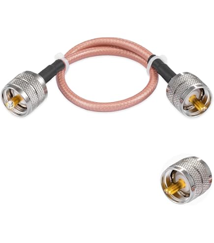 PL259 UHF Koaxialkabel 2m – Verlustarm, Wasserfest & Perfekt Für CB- Und HAM-Funk