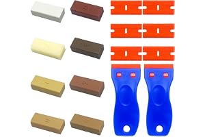 Laminat reparationssats hårt vax reparationssats möbelreparation vaxset | Giftfritt vaxkit 8 träådringsfärger snabbtorkande och vattentät lätt för trä/kakel/parkett/vinyl, trämöbler