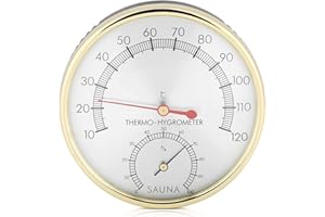 GAROSA Igrometro digitale Termometro interno Misuratore di umidità Termometro ambiente Misuratore di umidità di temperatura accurato per sala sauna Serra di casa
