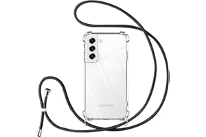 Vauki handyband für Samsung Galaxy S21 FE 5G Hülle mit Band Handyhülle Silikon Transparent zum Umhängen Stoßfest mit Kordel Necklace Schnur TPU Bumper Case für Samsung S21 FE 5G 6.4 Zoll