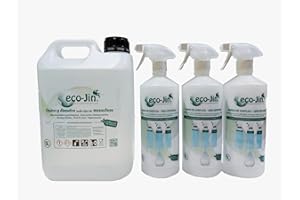 ECO-JIN GRAN PODER DESENGRASANTE BIDON 5 LITROS ULTRA CONCENTRADO + 3 VAPORIZADORES PARA SU DISOLUCION(SIN AROMA)