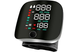 Afenau Wrist Blood Pressure Monitor, Rechargeable LED Touch Screen Blood Pressure Machine, Adjustable Wrist Cuff Bp Monitor Blood Pressure for Adult Elder at Home or Travel Use