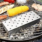 Rosenstein & Söhne Grillzubehör: Räucherbox für Gas- und Holzkohlegrills (Smokebox für Grill) – Bild 4