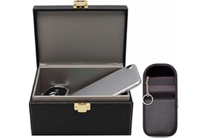 O OIMIO Faraday box and pouch set keyless entry car key safe protector anti-theft signal blocking cages