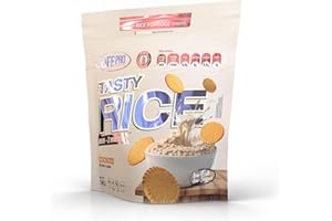 LIFE PRO NUTRITION Life Pro Tasty Rice 1kg | Harina de Arroz Pre Gelatinizada para Mejor Asimilación y Digestión | Carbohidratos para más Energía | Textura Extrafina Sin Azúcares (COOKIES)