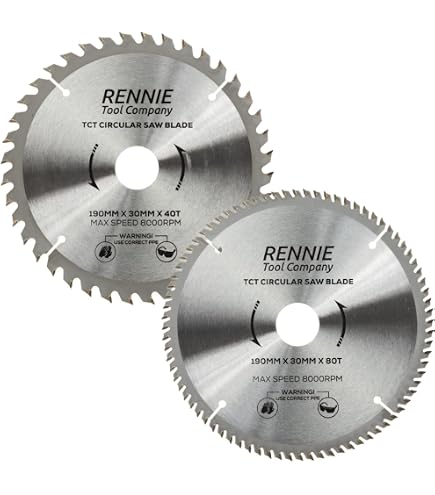 OX Kreissägeblatt 190mm, 28 Zähne ATB | Für Holz, Mit Reduzierringen | 20mm Bohrung