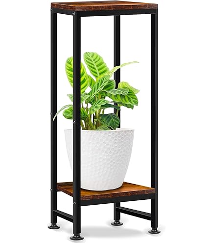 DanDiBo Bloemenkruk, metaal, zwart, vierkant