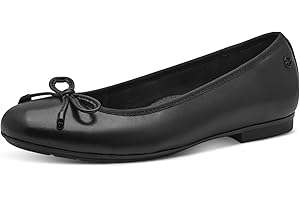 Tamaris Comfort Damen Ballerinas aus Leder mit Schleife