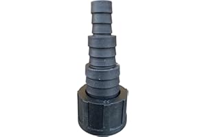 Cost Wise Female multi-size step adaptor for pond pumps/filters,fits outlets with a 33.3mm male thread (1" BSPF) ideal for use with corrugated pond hose