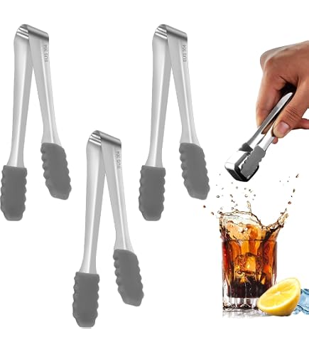 Genware - Pinza Per Ghiaccio In Acciaio Inox 18/0, 17,8 Cm - Foto 6