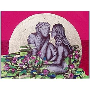 Lustige Hochzeitskarte, Valentinskarte, Karte Froschkönig, Glückwunschkarte Kuss, Kuss des Froschkönigs, Karte Hochzeitstag, Grußkarte Kuss, Karte zum Jahrestag, Frosch, Froschkönig, Kuss, Valentinstag