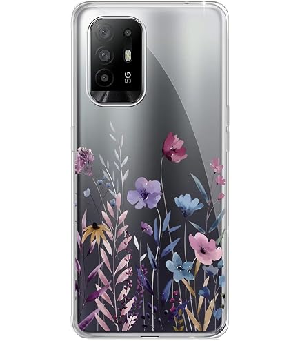 Kaywzo Transparente TPU-Hülle Für Oppo A74 5G / A54 5G – Mit Blumen-Muster, Ultradünn & Stoßfest | Schützt Vor Stürzen, Anti-Gelbfärbung