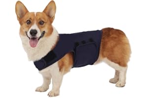 KELIVOL Anxiety Coat for Dog, Anxiety Relief Jacket, Calming Light Weight Wrap Vest, Used to Keep Comfort for Dogs afraid of Fireworks/Thunder Storm (M,Navy Blue)