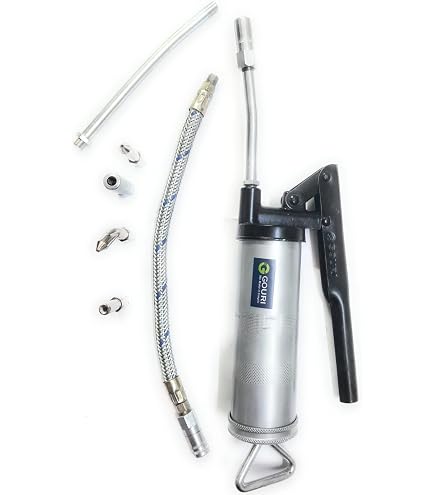 2025 Heavy Duty Pistol Grip Grease Gun – 8000 PSI, 18” Flex Hose, 14 Oz Capacity