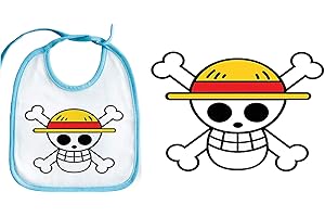 MERCHANDMANIA BABERO LOGO ONE PIECE CALAVERA baby bib