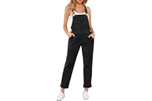 luvamia Women's Corduroy Overalls Adjustable Straps Bib Pocket Jumpsuit Overall