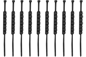 DUROECSAIN Snow Chains, Pack of 10 Motorcycles Tyre Chain Skid, Winter Snow Tyre Cable Ties, Adjustable Non-Slip Chains, Reusable for Motorcycles Bicycle Scooter