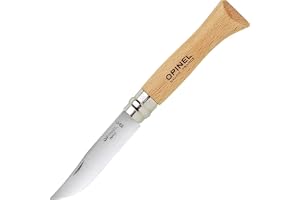 Opinel Inox kniv för vuxna blister 2540609 N° 06, natur