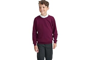 EX M&S Boys Girls Unisex School Crew Neck Round Neck Sweatshirt Sweater Uniform Ages 3-13 Years