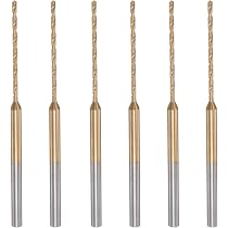 Ainiv Mini Spiralbohrer Set, 10 Stück (0,6mm-2,2mm) – HSS Mit Titancarbid, 2,35mm Schaft, Für DIY, Schmuck, Harz