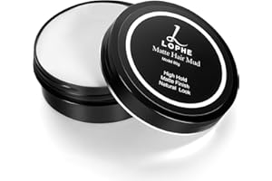 LOPHE Argilla per capelli, Matte Clay Cera Fissante Capelli, Aggiunge Volume e Consistenza, Senza Appiccicosità o Residui, per Capelli Corti, Medi e Lunghi, 80 g