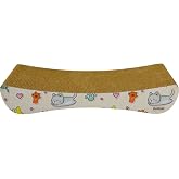 Rotipet Kedi Tırmalama Tahtası, Sevimli Kedi Desenli, XSmall Boy 43x7x21 Cm