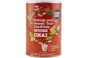 ‎ONE&ONLY One&Only Chai Powder Spiced 250 g - Getränkepulver mit leichter Schärfe, Gewürzen und schwarzem Tee, ein Hauch Indiens