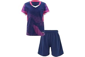 Jowowha Kinder Sport Kleidung Set Jungen Mädchen Sports Trikots Ärmellos/Kurzarm T-Shirt und Shorts Sport Trainingsanzug Fussball Basketball Kleidung