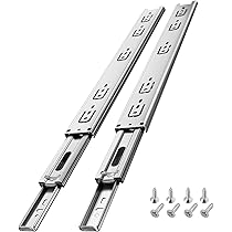 Guide Scorrevoli Per Cassetti AMIG - 400 Mm Autobloccanti - Acciaio Zincato, Portata 25 Kg - Foto 11